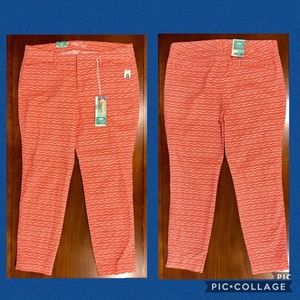 NWT Old Navy Orange Fish Pixie Ankle Pants - never worn